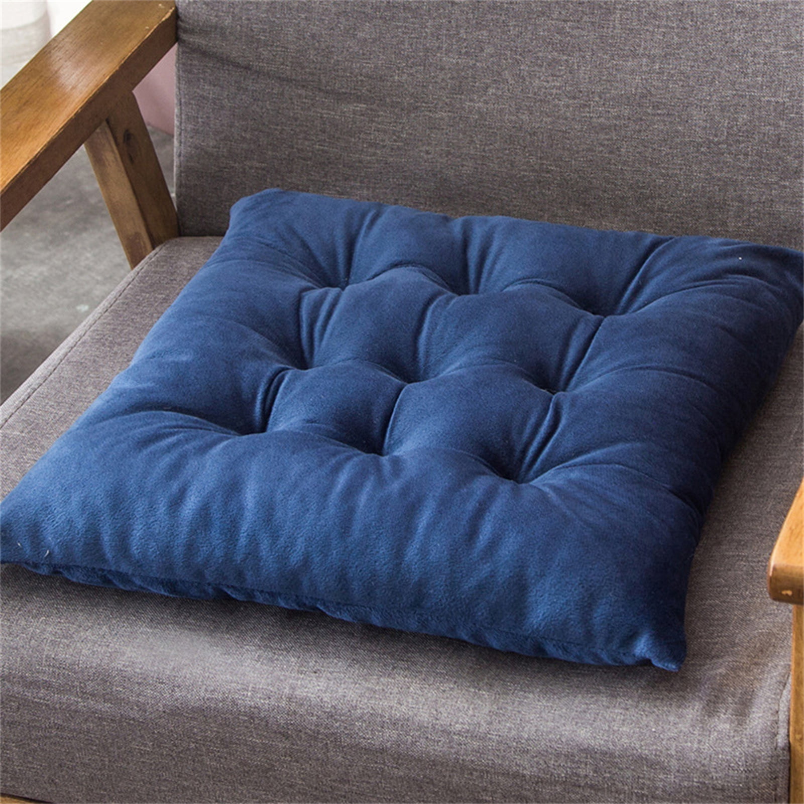 24 X 24 Round Chair Cushion,velvet Sofa Cushion,with Handle Chair Pads/thicken  Baroque Chair Seat/meditation Chair Pad,poufs/floor Cushion 