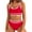 Color Block, variant on BUIgtTklOP Women's High Waisted Bikini Sets Sporty Two Piece Swimsuits Color Block Cheeky High Cut Bathing Suits