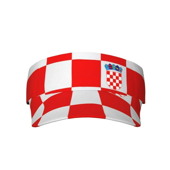 Sport Sun Visor Hats Croatian-Flag Pattern Adjustable Empty Top Baseball Cap Ball Caps For Women Men
