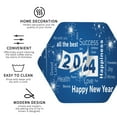 thumbnail image 4 of Balery 6 Pcs Happy New Year 2024 (4)Leather Coasters Set, Drink Table Cup Coasters For Living Room Kitchen Coffee Decor, 4 of 9