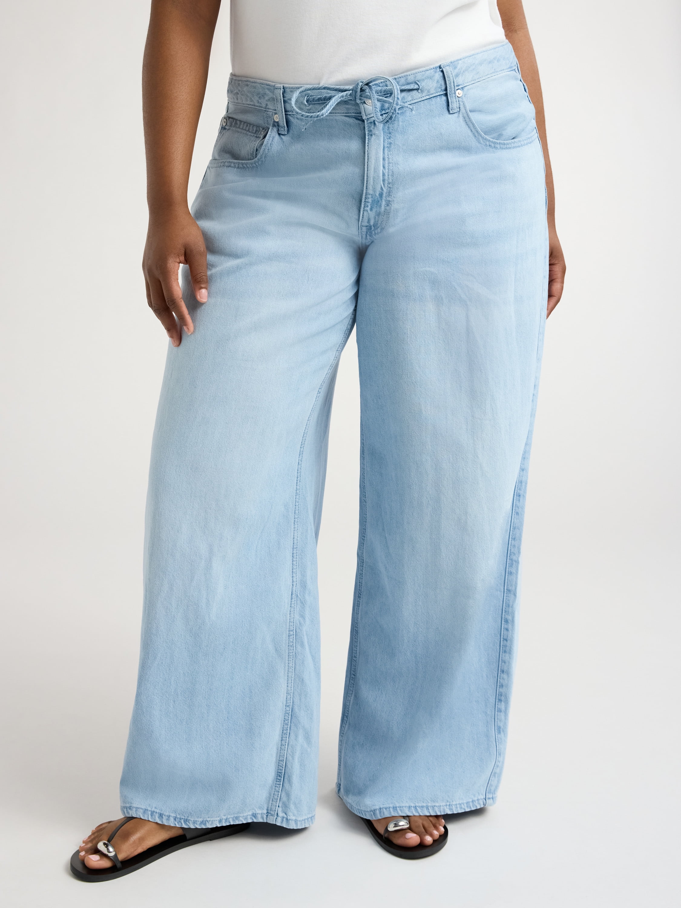 Scoop Women’s Relaxed Low Slung Jeans, Sizes 0-18