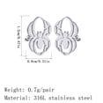 thumbnail image 2 of Widow Spider Earring Natasha Romanoff Stud Minimalistic Spider Jewelry Cute Bug Unique Gift, 2 of 4