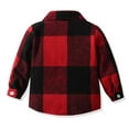 thumbnail image 6 of MKOSPLRT Boy's Flannel Shirts Long Sleeve Kids Plaid Button Down Shirt Lightweight Classic Collared Shirts with Pocket 12M-9Years, 6 of 10
