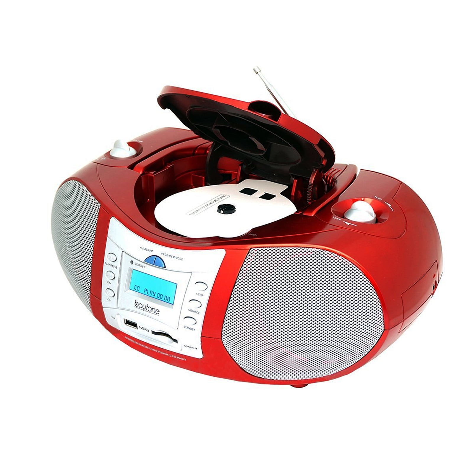 Boytone Portable Music System with CD Player and USB/SD/MMC Slot