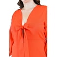 thumbnail image 4 of Vestido escote moño Roman Fashion Talla Extra 1054 Naranja 40, 4 of 7