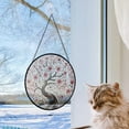 thumbnail image 5 of Stained Glass Window Hanging Cherry Blossom - Stained Glass Window Hanging Cherry Blossom, Christmas Ornament Gift, Elegant Art Glass Aesthetic, Year-Round Decorative Piece, 5 of 6