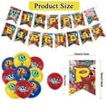 thumbnail image 3 of 32-Piece For The Amazing World of Gumball Cartoon-Themed Party Decoration Set – Includes Banner, Cake Topper, 12 Cupcake Toppers, and 18 Balloons for Festive Celebrations, 3 of 5