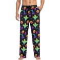 thumbnail image 4 of FREEAMG Rainbow Happy Halloween Pajama Pants for Men, Men's Separate Bottoms, Comfortable Sleep Lounge Pj Pants, 4 of 7