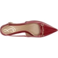 thumbnail image 5 of Sam Edelman Fitzgerald Red Mahogany Pointed Toe Slingback Kitten Heeled Pumps (Red Mahogany, 8), 5 of 6