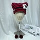 thumbnail image 2 of Gorro de punto con orejas de gato de cinco estrellas, a rayas, de demonio, hecho a mano, para mujer, otoño e invierno, de lana dulce, cálido, tipo jersey, 2 of 5