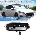 thumbnail image 2 of Mango de puerta interior del lado del conductor delantero para Nissan Altima 2013-2018, mango de puerta interior No.806713TA0D/80671-3TA0A/80671-3TA0D, tono negro plateado, 1 Pc, 2 of 6
