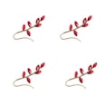 thumbnail image 1 of Up to 65% Off Clip On And Perforated Earring With Retro Style And Lightweight Design 4pc Necklace Rings Earring Jewelry on Clearance, 1 of 1