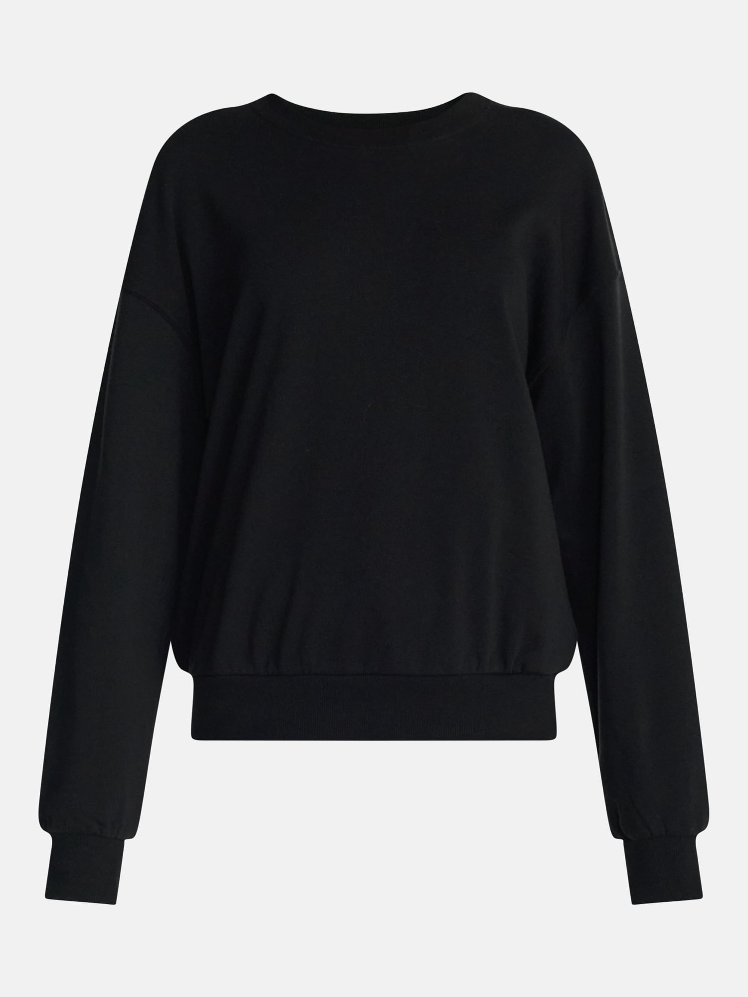 No Boundaries Pullover Crewneck Sleep Top with Long Sleeves, Women's XXS-3X