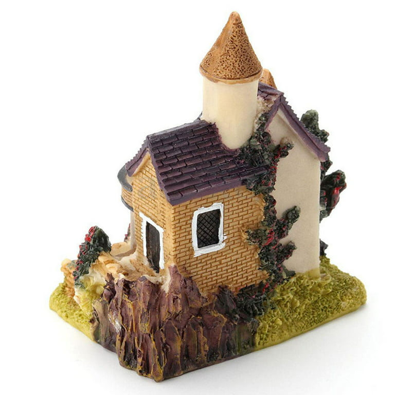 NUZYZ 1 Pc Miniature Fairy House Fairy Garden Micro Landscape Home  Decoration Resin Craft Decor 