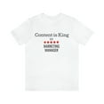 thumbnail image 2 of Content Is King 5 Star Marketing Manager  Unisex Jersey Short Sleeve Tee, 2 of 10