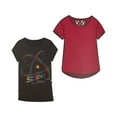 thumbnail image 3 of GAP Girl's 2 Pack Short Sleeve Soft Graphic Logo Cut Out Back Tee, 3 of 3