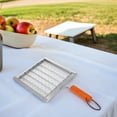 thumbnail image 4 of Shisuyan Portable Camping Grilling Rack For Outdoor Cooking Foldable Barbecue Tray With Handle Heavy Duty Fish Grilling Rack For Campfire Cooking And Baking, 4 of 8