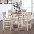 thumbnail image 2 of New Classic Furniture Mitchell 5-Piece Solid Wood Counter Set in Brown, 2 of 11