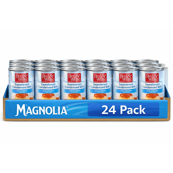 Red & White Sweetened Condensed Milk, 14 oz Cans, 24 Pack
