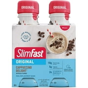 SilmFast  Original Cappuccino Delight Meal Replacement Shakes - 4 CT