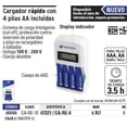 thumbnail image 2 of Cargador De Pilas Aa Y Aaa Rapido Voltech 46046 CA-RE-10, 2 of 2