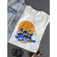 thumbnail image 3 of Surfing Laguna Beach Wave Shaped T-Shirt Women -Image by Shutterstock, Female XX-Large, 3 of 4