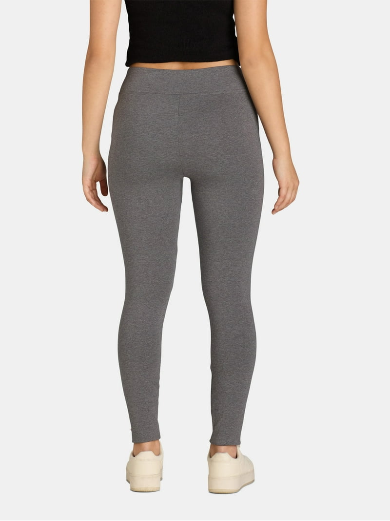 Time and Tru Women's Ankle Length Knit Leggings, 27