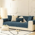 thumbnail image 4 of Ngheia Sofa Cover 9 Blue N, Thickened Soft Plush Sofa Decoration Couch Cover Warm Plush Sectional Couch Cover Fuzzy Furry Non Slip Sofa Slipcover Furniture Protector, 1X Sofa Cushion, 4 of 8