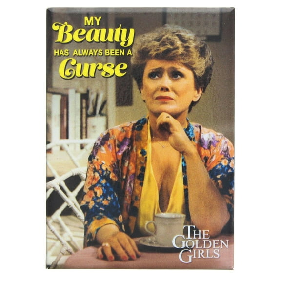 Ata Boy The Golden Girls Blanche My Beauty Is A Curse 2.5 x 3.5 Inch Magnet