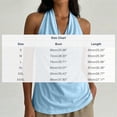 thumbnail image 6 of Uootdi Tops for Women Sleeveless Halter Cowl Neck Solid Color Tank Tops Office Elegant Style Soft Comfortable Loose Fit Tops Gift, 6 of 6