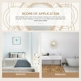 thumbnail image 4 of Minkissy 1Pack Rattan Mirrors for Wall Rustic Wall Mirror Khaki for Interior Decoration, 4 of 5