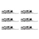 thumbnail image 1 of 6 piezas de trémolo puente silla de para guitarra eléctrica Plata Sunnimix  Sillines de puente de guitarra eléctrica, 1 of 8