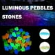 thumbnail image 3 of Muyoka Piedras de guijarros luminosos de 600 piezas, piedras luminosas que brillan en el jardín oscuro Guijarros Rocas Color de la mezcla Muyoka Hogar, 3 of 7