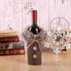 thumbnail image 1 of Bolsa tradicional clásica de la cubierta de la botella de vino de la Navidad de la arpillera de la tela escocesa del búfalo para la decoración de la Navidad, 1 of 4