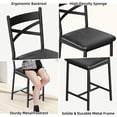 thumbnail image 3 of Kojooin Extendable 2-Seater Dining Table Set with Hidden Storage, 3-Piece Breakfast Nook Table and Chairs for Small Spaces, 3 of 9