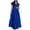 womens dresses summer-Blue, variant on Summer Brilliant Summer Womens Dresses Plus Size Women's Summer Casual V-Neck Solid Short Sleeve Dresses Blue S