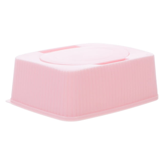 LOVEVER Boîte de Lingettes pour Bébé avec Couvercle Rabattable, Étui de Rangement pour Mouchoirs Humides Antipoussière, Distributeur de Maquillage en Coton Portable Rechargeable pour Chambre de Bébé, Salle de Bain, Voyage