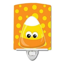 Halloween Candy Corn Ceramic Night Light