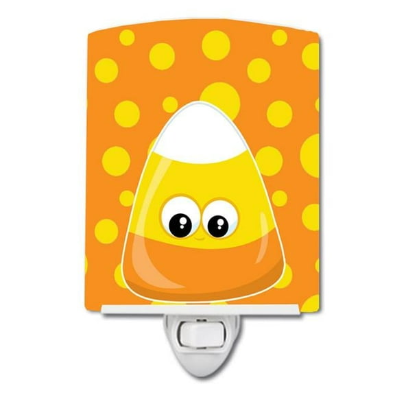 Halloween Candy Corn Ceramic Night Light