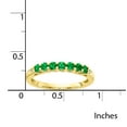 thumbnail image 5 of Primal Gold 10 Karat Yellow Gold Lab Created Emerald and Diamond Ring, 5 of 7
