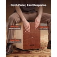 thumbnail image 2 of Tambor Cajon VEVOR, ligero, de madera, con caja interior, 2 of 9