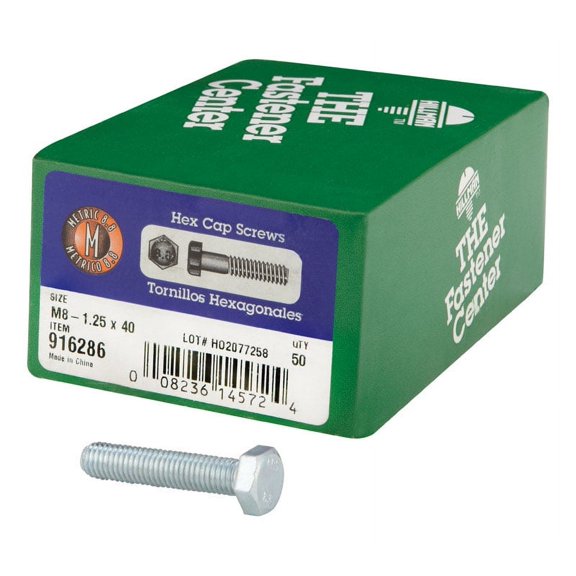Hillman M8-1.25 mm Metric Heat Treated Zinc Steel Hex Head Cap Screw