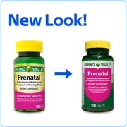 Spring Valley Prenatal Multivitamin/Multimineral for Pregnant and Nursing Women Dietary Supplement Tablets, 100 Count