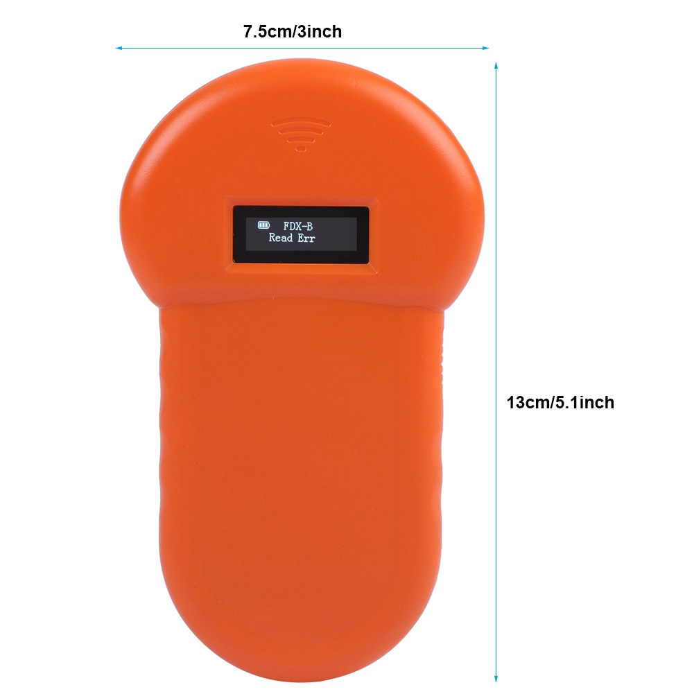 Animal Chip Reader 134.2Khz LCD ISO ID Chip Animal Reader RFID Dog Microchip Handheld Pet Scanner