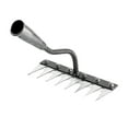 thumbnail image 2 of Heavy-Duty Garden Rake with 8 Sharp Steel Tines and Ergonomic Handle for Efficient Soil Cultivation and Landscaping Gardening And Weeding Iron Rake, 2 of 7