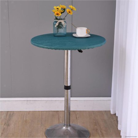 

90Cm Round Tablecloth Elastic Edged Oilproof Polyester Top Cover Patio Table