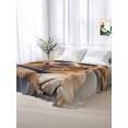 thumbnail image 5 of Funny Dog Print Queen Size Flat Sheet, Wrinkleproof & Fadeproof Cooling Flat Bed Sheet Only, Summer Modern Animals Breathable Soft Bedding Top Sheets 90 x 102 Inches, 5 of 8