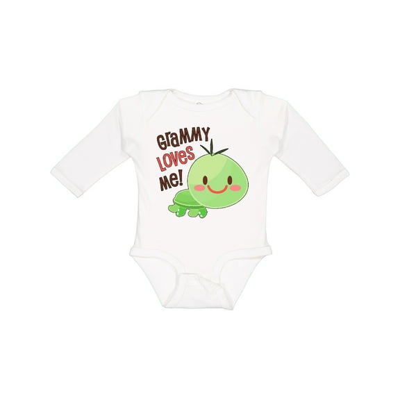 Inktastic Grammy Loves Me- Cute Turtle Boys or Girls Long Sleeve Baby Bodysuit