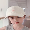 thumbnail image 4 of OUSITAID Heart Design Kids‘ Baseball Cap With Ponytail Hole For Girls  Sun Protection Bucket Hat With Brim  Summer, 4 of 6