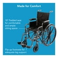 Carex Wheelchair with Swing Away Footrests and Removable Armrests